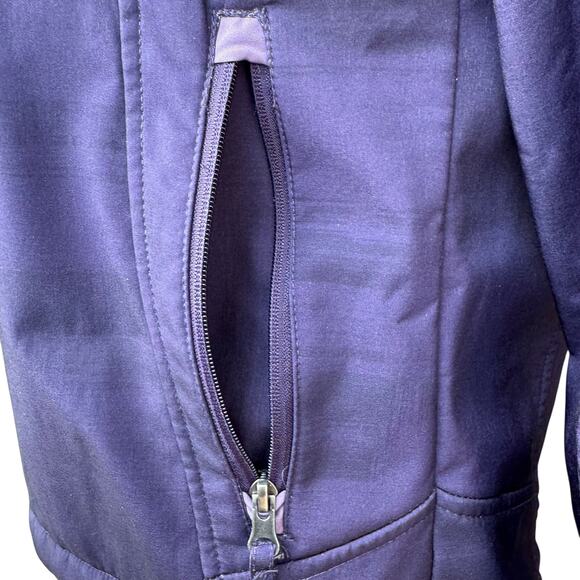 Free Country M Purple Hooded Soft Shell Jacket Full Zip Active Outdoor Coat - Picture 9 of 15